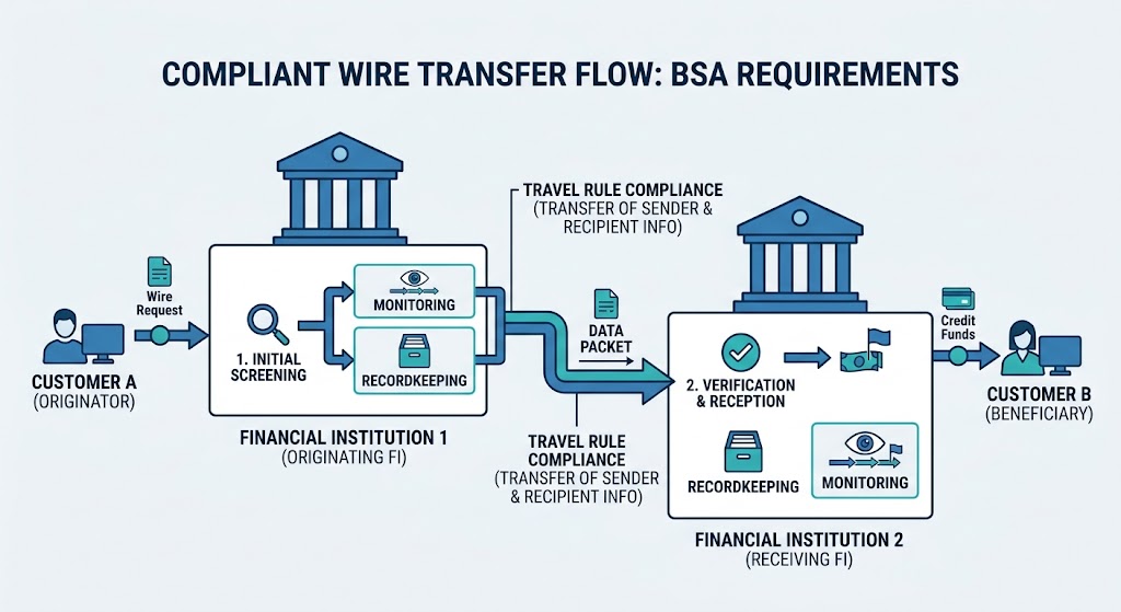 Wire Transfer Compliance: BSA Requirements for Fintechs